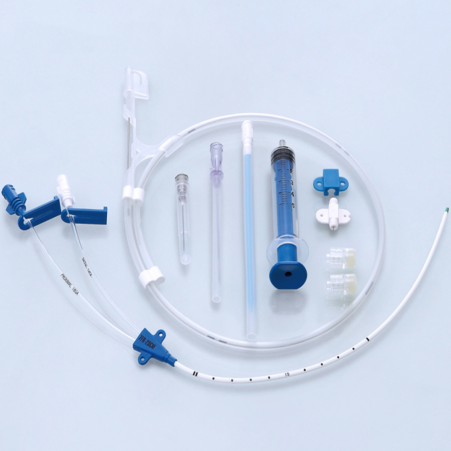 Disposable Double Lumen Central Venous Catheter Set